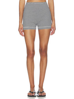 The Great - Relay Women's Pull-On Elastic Waist Knit Shorts Navy Blue