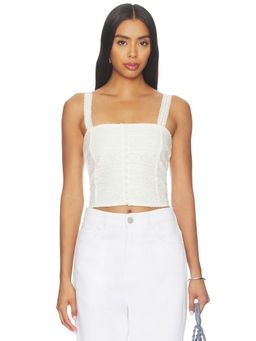 HEARTLOOM - Soma Women's Lace Cropped Strap Crop Top Off White