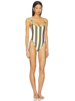 HAIGHT. - Pipping Thidu Women's Adjustable Strap One-Piece Swimsuit Olive