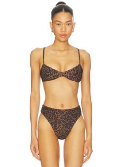 HAIGHT. - Monica Women's Unpadded Adjustable Strap Bikini Top Brown