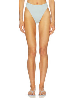 HAIGHT. - Mah Women's High-Waist Stretch Bikini Bottom Blue