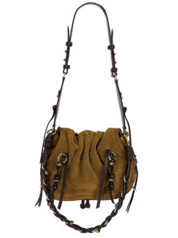 Isabel Marant - Bolton Washed Leather Handbag Taupe