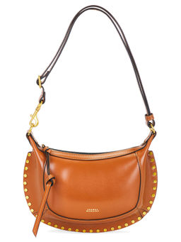 Isabel Marant - Oskan Moon Leather Crossbody Bag Cognac