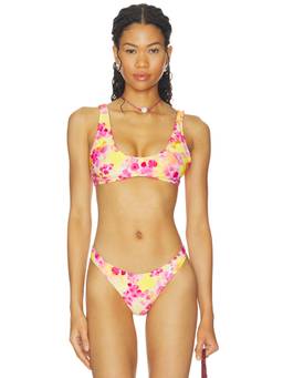 Indah - Hope Women's Unpadded Scoop Neck Bikini Top Pink