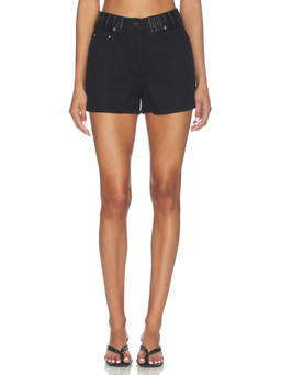 IRO - Fable Women's Mid-Waist 5-Pocket Denim Shorts Black