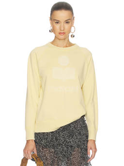 Isabel Marant Etoile - Millyny Women's Logo Print Raglan Sweatshirt Yellow