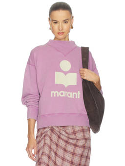 Isabel Marant Etoile - Moby Women's Relaxed Graphic Sweatshirt Pink