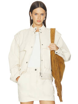 Isabel Marant Etoile - Edany Women's Cotton Utility Jacket Off White