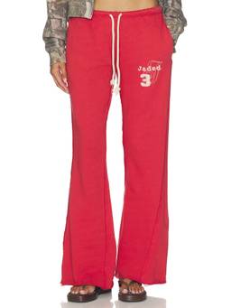 Jaded London - Cleo Women's Drawstring Waist Joggers Washed Red