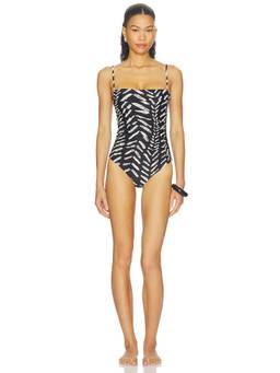 Johanna Ortiz - Whispering Tides Women's Unpadded Adjustable Strap One Piece Black