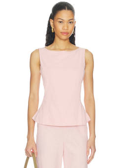 Juillet - Ruby Women's Ruched Sleeveless Tank Top Pink