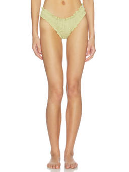 Juillet - Ruffle Trim Women's Textured Bikini Bottom Esme
