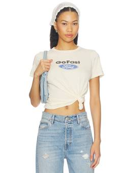 Junk Food - Ford Women's Graphic Print Crew Neck T-Shirt Birch