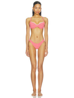 Kulani Kinis - Minimal Women's Full Coverage Pull-On Bikini Bottom Pink