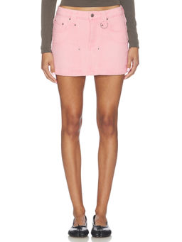Ksubi - Low Rider Women's Low Waist Denim Mini Skirt Pink
