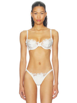 KAT THE LABEL - Saskia Women's Lace Trim Underwired Bra Ivory