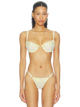 KAT THE LABEL - Amelia Women's Lace Underwired Bra Yellow