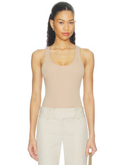 L'AGENCE - Nica Scoop Neck Women's Padded Underwired Bodysuit Cappuccino