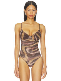 L'AGENCE - Elowen Women's Padded Underwired Bodysuit Multi-Color
