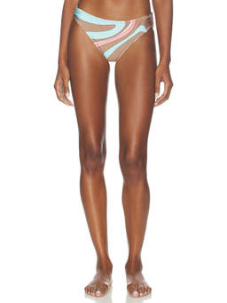 L'AGENCE - Nicole Women's High Cut Hipster Bikini Bottom Multi-Color