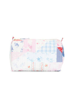 LoveShackFancy - Octavia Cotton Zip Clutch Blue
