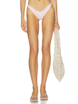 lovewave - Renee Women's Crystal Embellished Bikini Bottom Pink