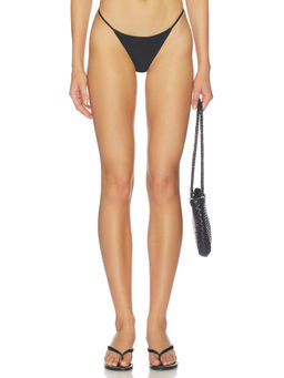 lovewave - Yuzu Women's Minimal String Bikini Bottom Black
