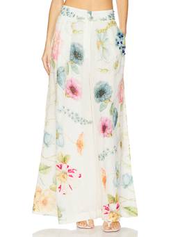 La Fuori - Blossom Belle Women's High-Waist Flared Palazzo Pants Multi-Color