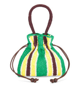 Loeffler Randall - Kylie Compact Drawstring Pouch Mini Bag Green