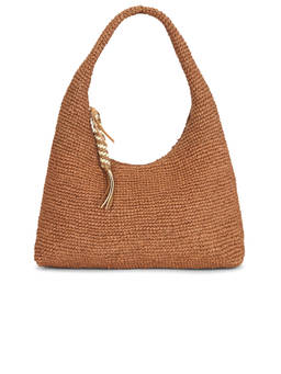 Loeffler Randall - Willow Crochet Raffia Shoulder Bag Brown