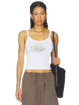 Lisa Says Gah - Harley Women's Sleeveless Scoop Neck Tank Top White