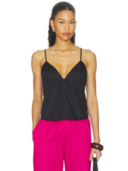 LESET - Yoko Triangle Women's Adjustable Strap Tank Top Black