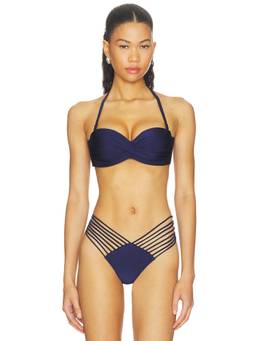 Luli Fama - Cosita Buena Women's Underwire Push-Up Bikini Top Navy Blue