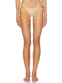 Maaji - Blush Tide Women's Reversible Side Tie Bikini Bottom Yellow