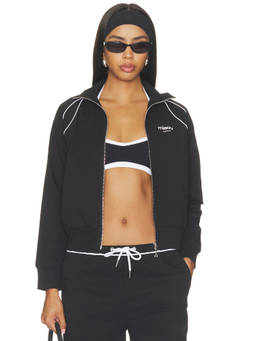 Miaou - Sport Women's Slim Fit Zip-Up Light Jacket Black