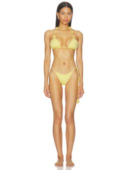 Maygel Coronel - Vesper Women's Halter Tie-Up Bikini Set Merengue