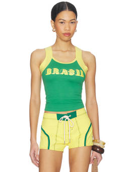 Made Some Sportswear - Brasil Women's Graphic Scoop Neck Tank Top Green