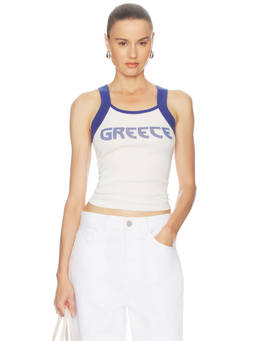 Made Some Sportswear - Greece Women's Graphic Racer Back Tank Top White