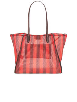 Madewell - Lexington Leather Mesh Tote Bag Red