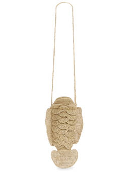 Madewell - Crochet Fish Straw Clutch Multi-Color
