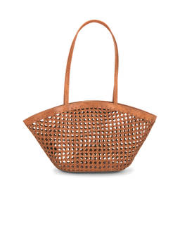 Madewell - Small Caning Leather Tote Bag Tan