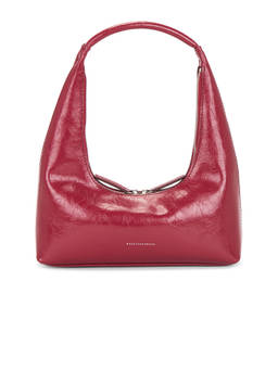 MARGESHERWOOD - Patent Leather Hobo Shoulder Bag Chili Crinkle