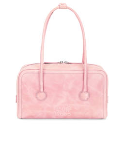 MARGESHERWOOD - Soft Boston Leather Shoulder Bag Pink