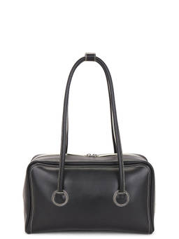 MARGESHERWOOD - Soft Leather Boston Handbag Black