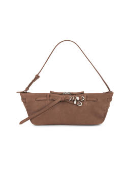 MARGESHERWOOD - Grandma Used Leather Sling Bag Brown
