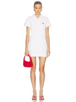 Malbon - Stella Women's Quarter Zip Polo Mini Dress White