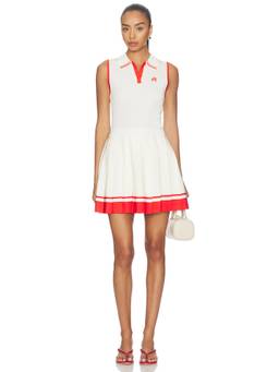 Malbon - Astrid Women's Sleeveless Pleated Mini Dress Cream