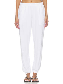 Michael Lauren - Viper Women's French Terry Side Pocket Sweatpants White