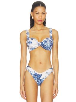 Montce - Hayden Women's Padded Adjustable Strap Bikini Top Blue