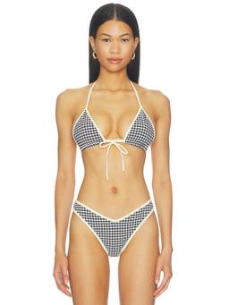Montce - Binded Emma Women's Halter Tie-Up Bikini Top Black